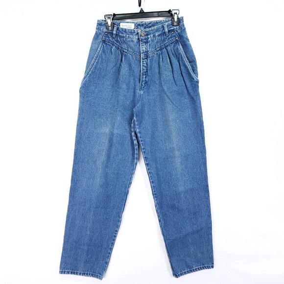 Vintage Gloria Vanderbilt by Murjani Jeans Size 12 High Pleated Straight Leg - Picture 1 of 14
